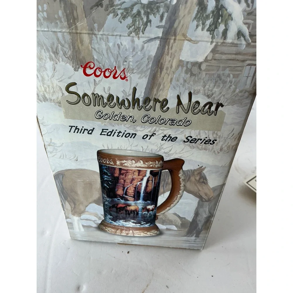 Coors Y2K Collector Stein Somewhere Near Golden‎ CO Persis Clayton Weirs 2005